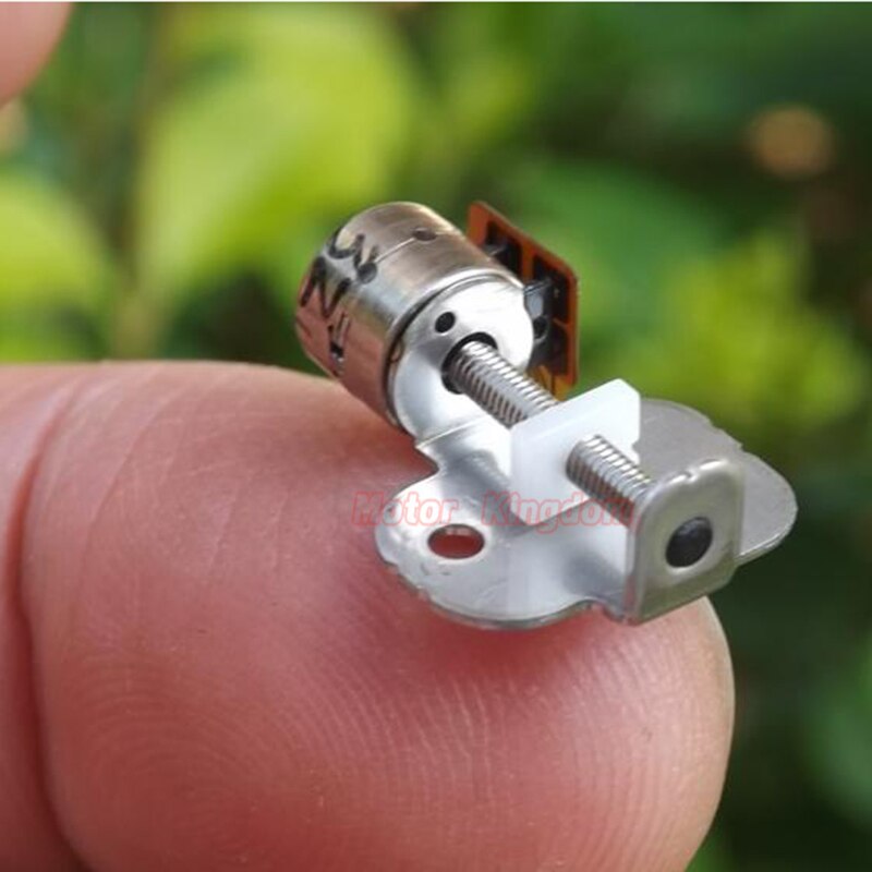Micro Mini 6mm Precision Stepper Motor DC 3V 5V 2-Phase 4-Wire Slider Screw Nut Moving Block Tiny Stepping Motor