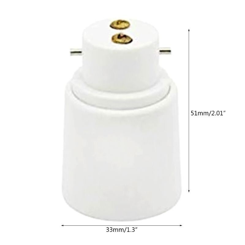 Lamp Bases B22 To E27 Lamp Adapter B22 To E26 Base Socket Holder Adapter Converter LED Light Bulb Extend Extension Plug Connector - (Color - View #8