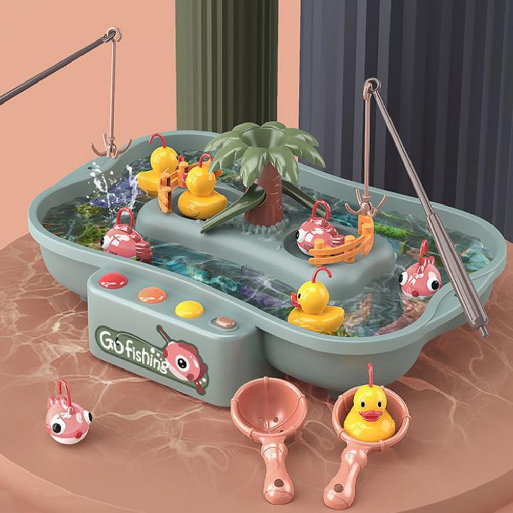 Kreative Interessante Elektrische Interessant Kunststoff Interaktive Spielen Angeln Spiel Wasser Spielzeug einstellen