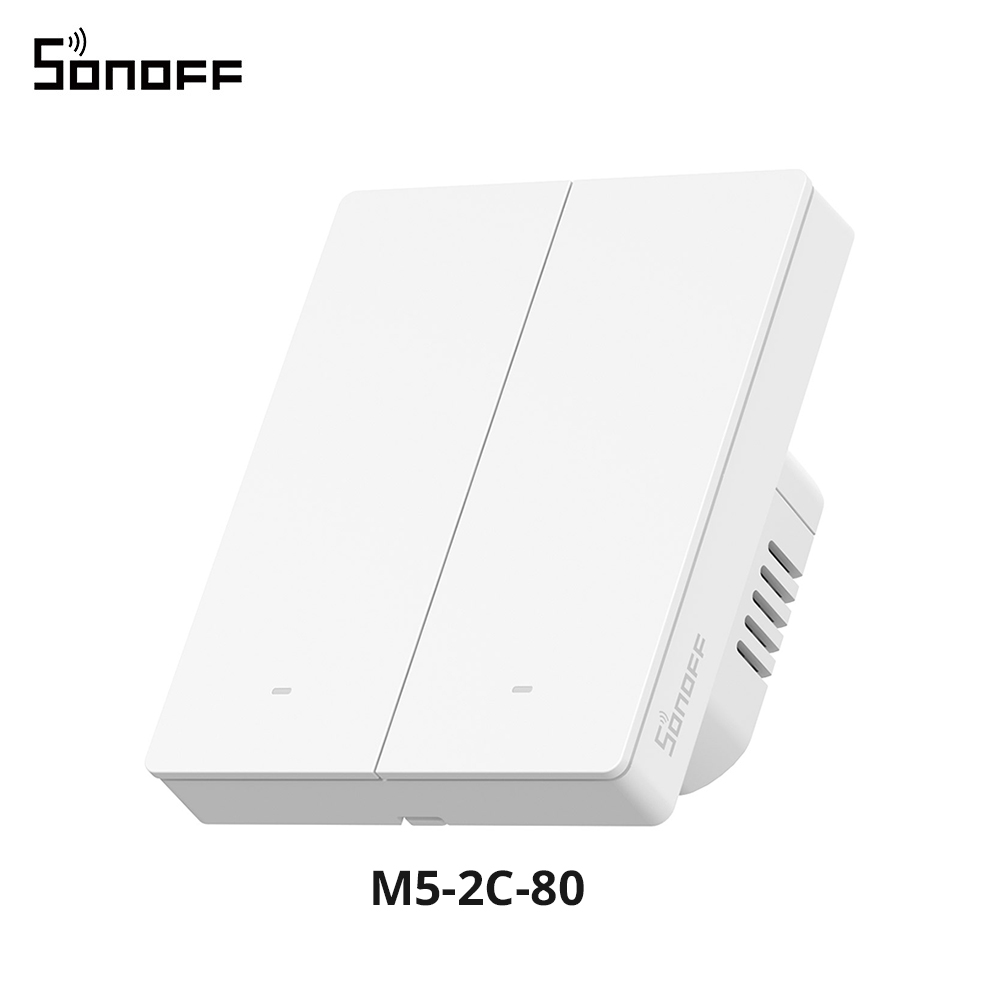 SONOFF M5 Matter interruptor de pared inteligente ESP32 bidireccional eWeLink-conmutador remoto Control de voz funciona con Alexa Google Apple Home Alice: Verde militar