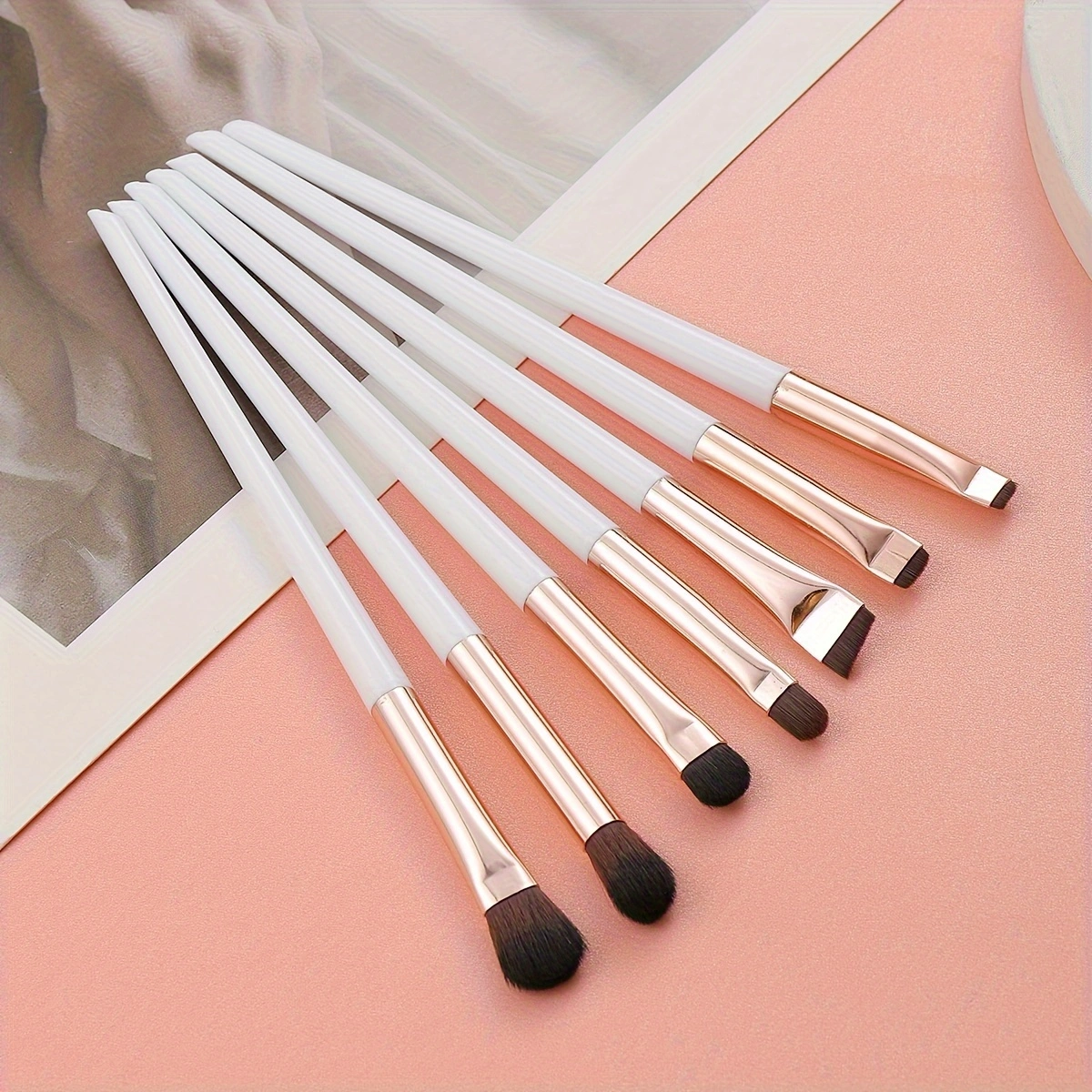 Ultra-Thin Eyebrow Brush Set -3Pcs Angled Precision Eyeliner MakeupBrushes, Synthetic Bristles Slanted Eyeshadow Eye Brow Tintin
