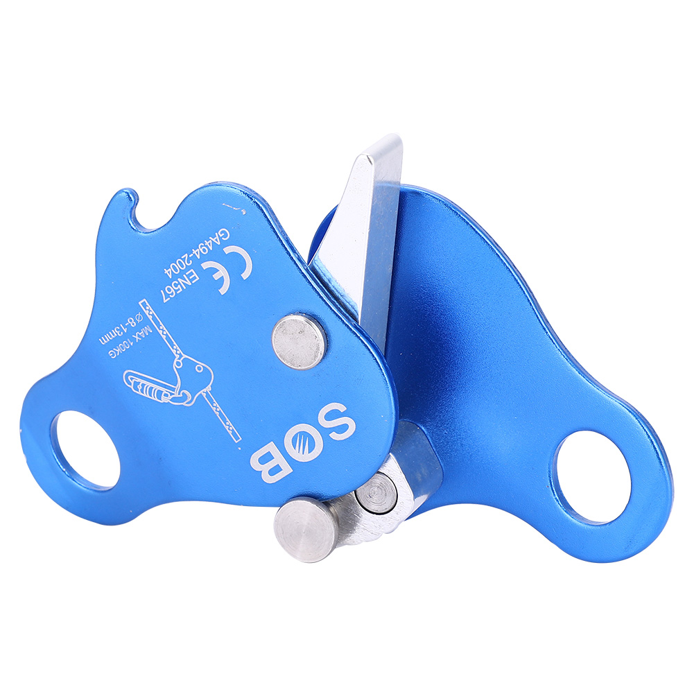 Alumínio liga escalada corda Grab, grande carga rolamento, Descender, montanhismo suprimentos, armário, 5KN