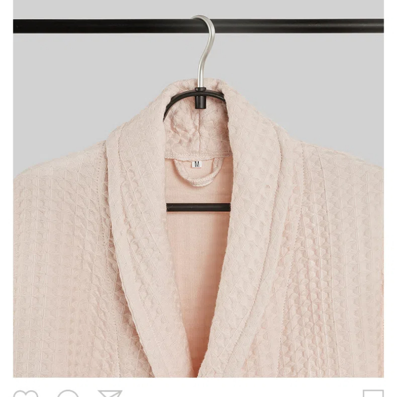 Albornoz de algodón de gofres para pareja adulta, ropa de estar por casa para Hotel, camisón cálido, mediano y largo, cuatro estaciones