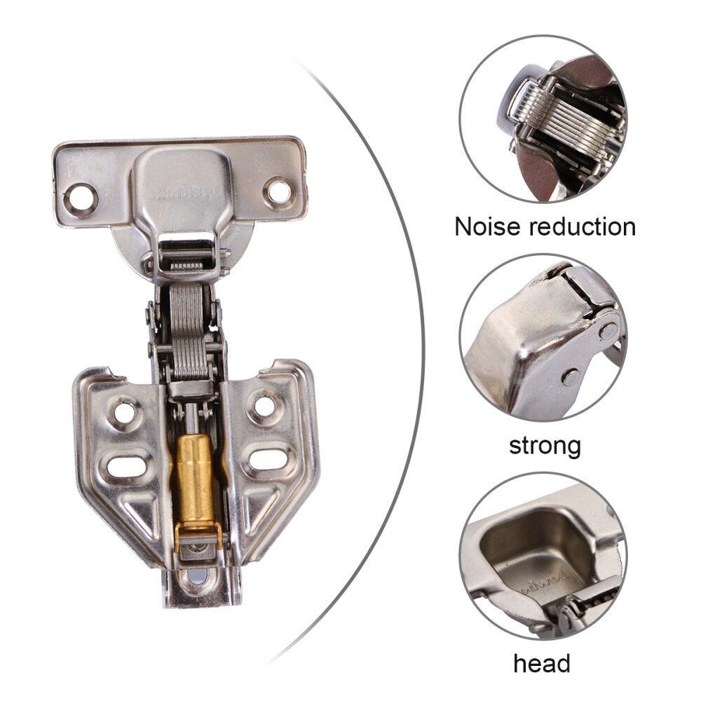 12PCS Thickness Steel Hinges Furniture Hinges Hydraulic Concealed Insert Hinges