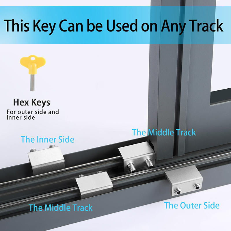 1-10PCS Adjustable Window Lock Stopper Safety Locks Restrictor for Baby Kids Non Punch Sliding Door Window Limit Lock Hardware
