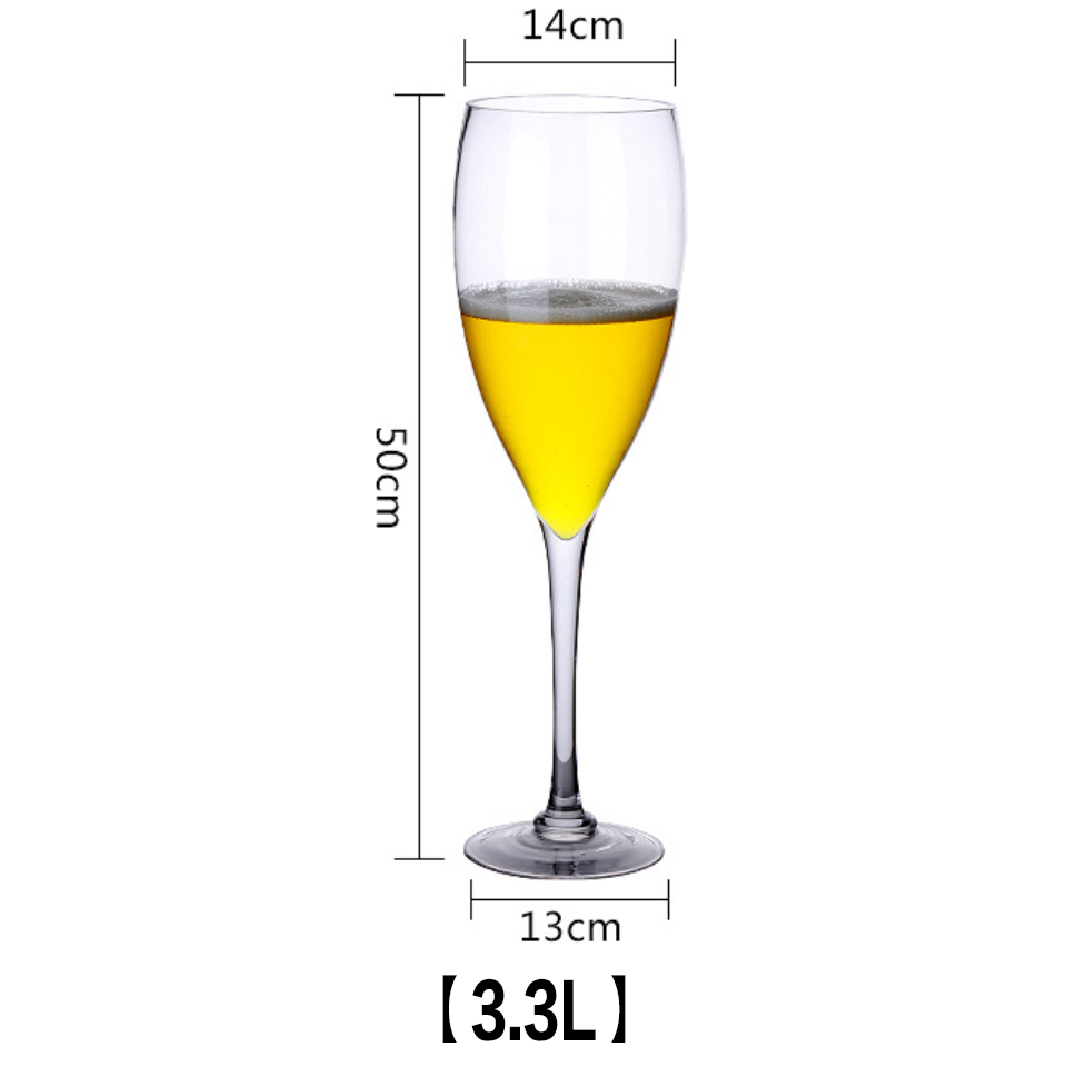 Enormt ölglas bägare kristall champagneglas roligt stort bröllopsfest snapsglas dricka vatten öl vinglas kopp mugg