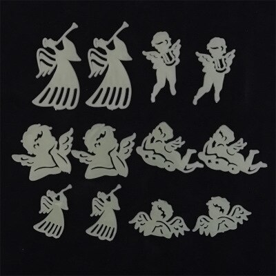 1Bag Party Glow In The Dark Speelgoed 3Cm Lichtgevende Ster Stickers Slaapkamer Sofa Fluorescerende Schilderen Speelgoed Pvc Stickers kids: Grijs