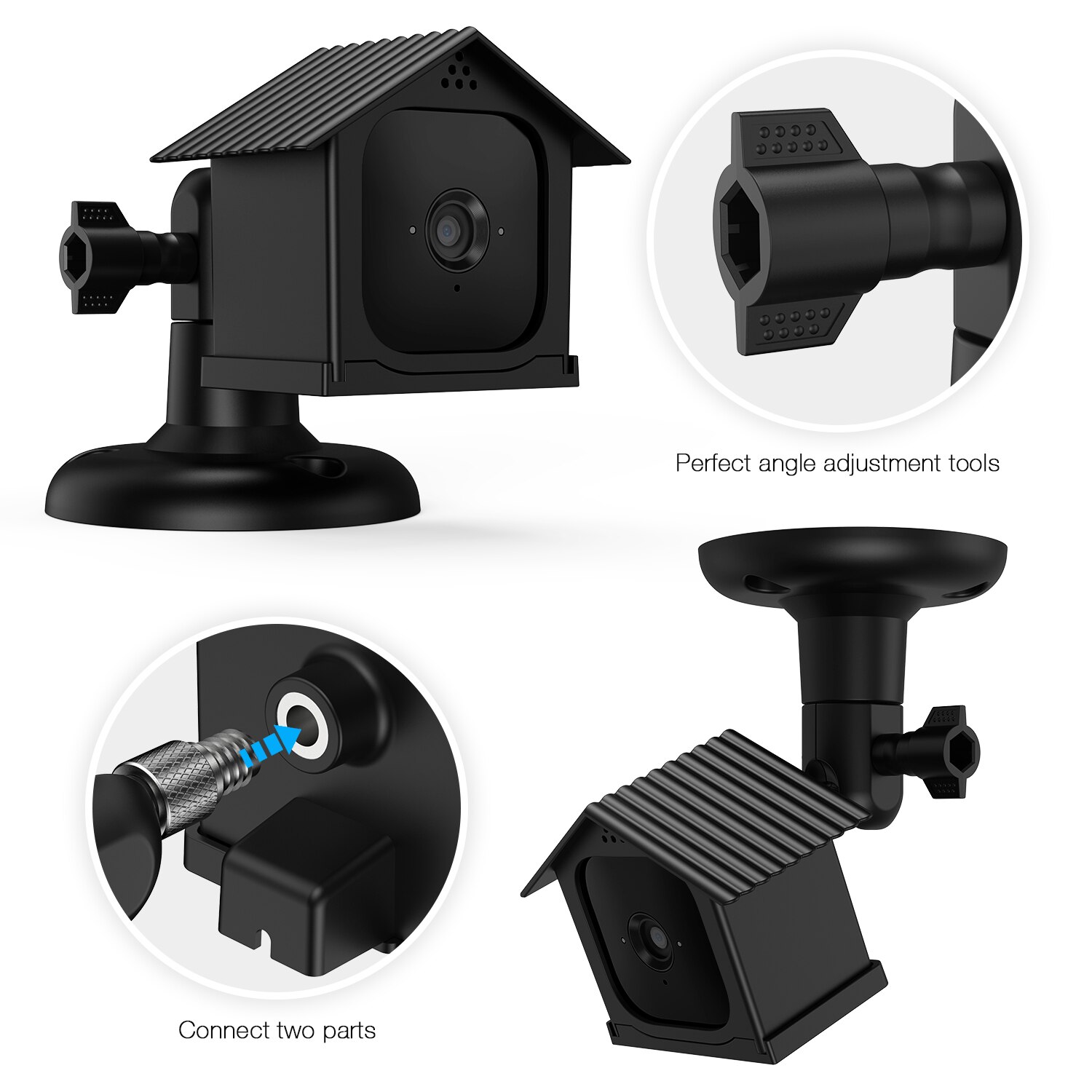 Silicone Protective Covers &amp; Bracket Wall Mount for Blink Mini Anti-Scratch Camera Protective Cover Camera Protection Camera