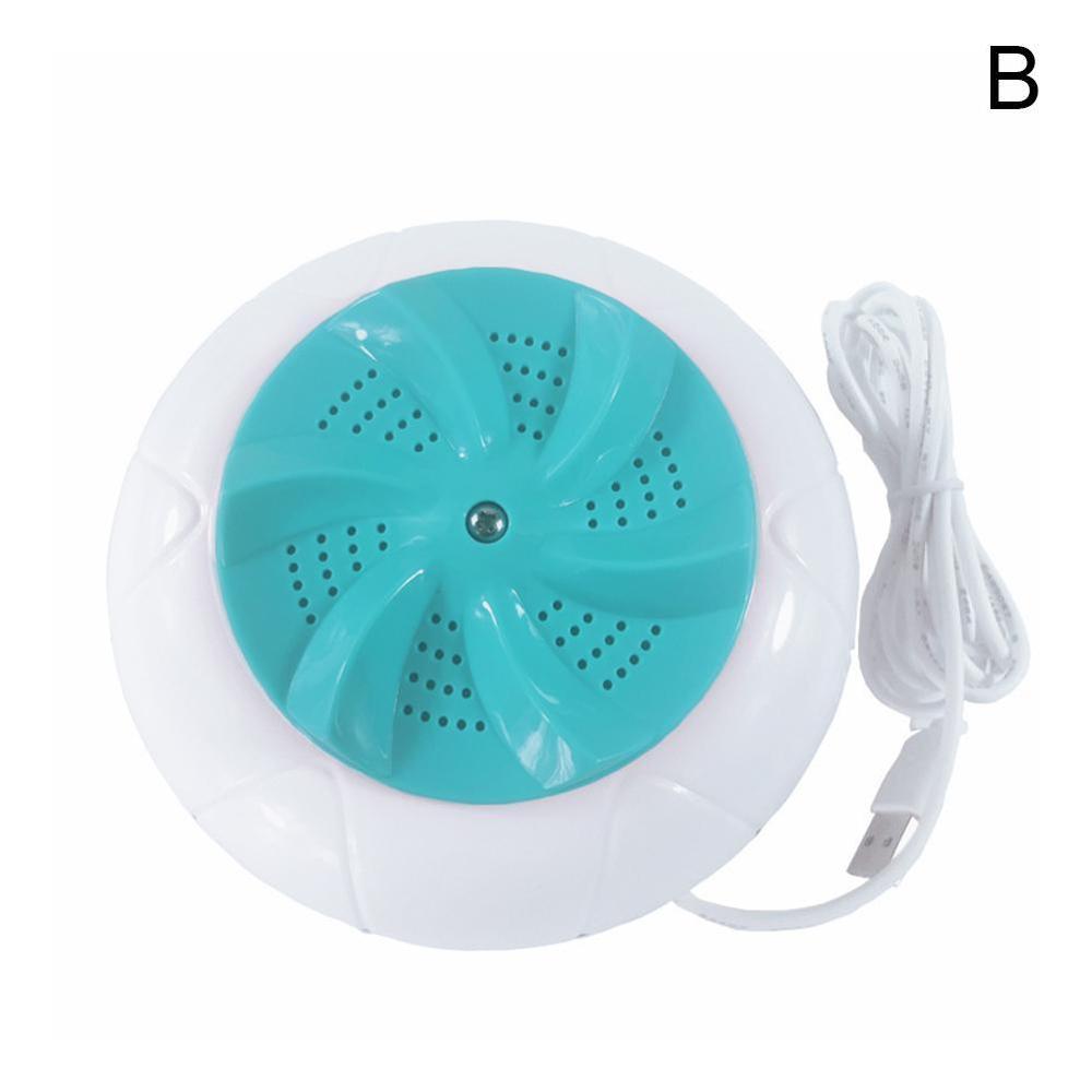 Mini Ultrasonic Washing Machine automatic Washer Prevent Wheel Laundry Household dormitory machine Wave Winding portable: B