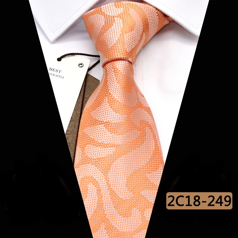 YISHLINE Mens Ties 8 Cm GEOMETRIC Patterns Cassual Jacquard Woven Necktie Men Tie Wedding Business Corbata Para Hombre: 2C18-249