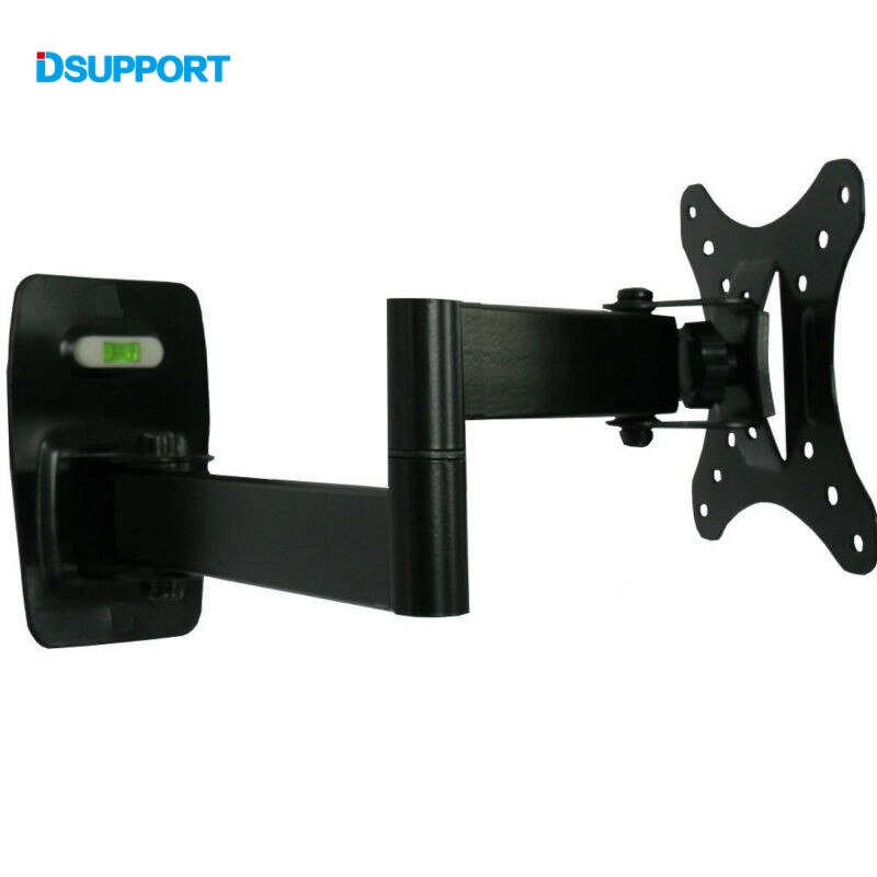 Full Motion 10-26 inch LCD LED Monitor Holder TV Wall Mount Swivel Tilt Bracket Swing Arm VESA 50/75/100mm Loading 10kgs