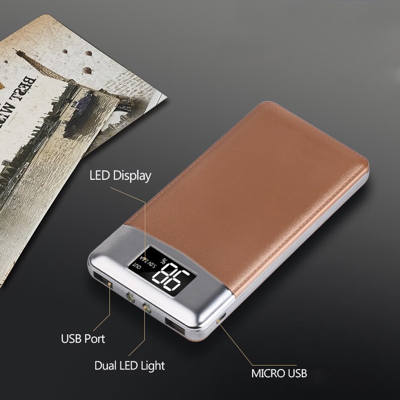 Top Power Bank 20000Mah Voor Xiaomi Mi 2 Usb Powerbank Draagbare Oplader Externe Batterij Poverbank Voor Iphone 7 6 5 4X8