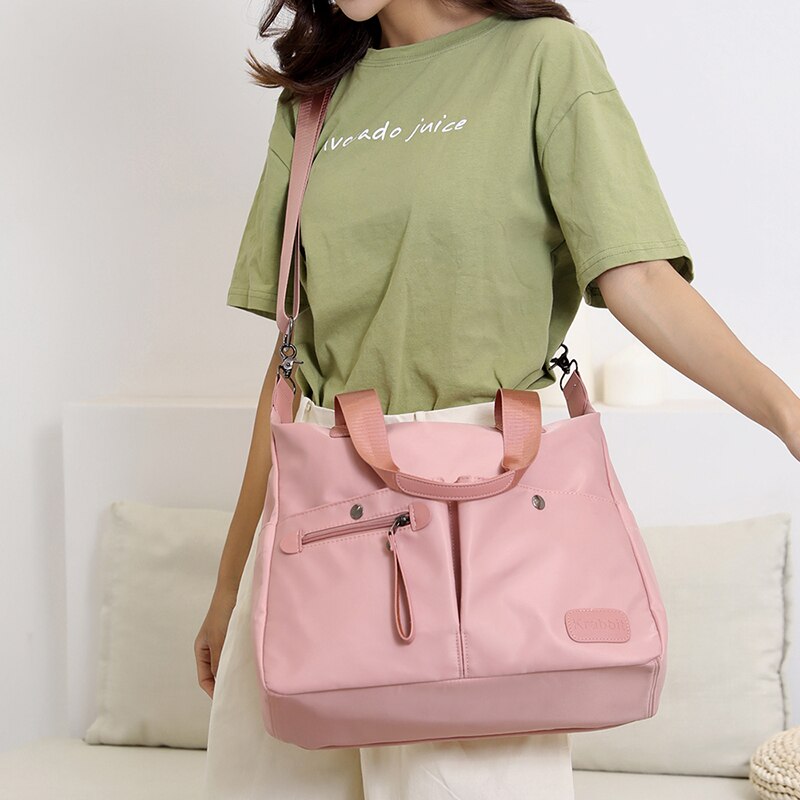 PILER Nylon Handbag - Waterproof Women's Tote - Single Strap - Doctor Shape - Zipper Closure
