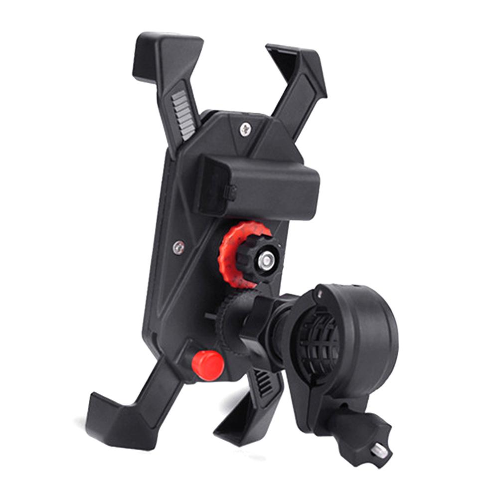 Motorcycle Mobile Phone Holder Bike Rechargeable GPS Navigation Holder Seat Charging USB Silicone X-grip Phone Stand