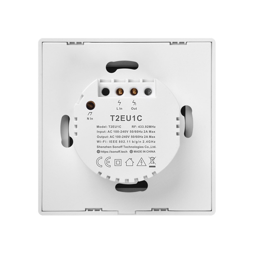 Sonoff tx  t2 t3 eu 1 2 3 -fach smart-wlan-schalter, kabelloser rf-wandschalter mit touch-timer, steuerbar über die ewelink-app, kompatibel mit alexa