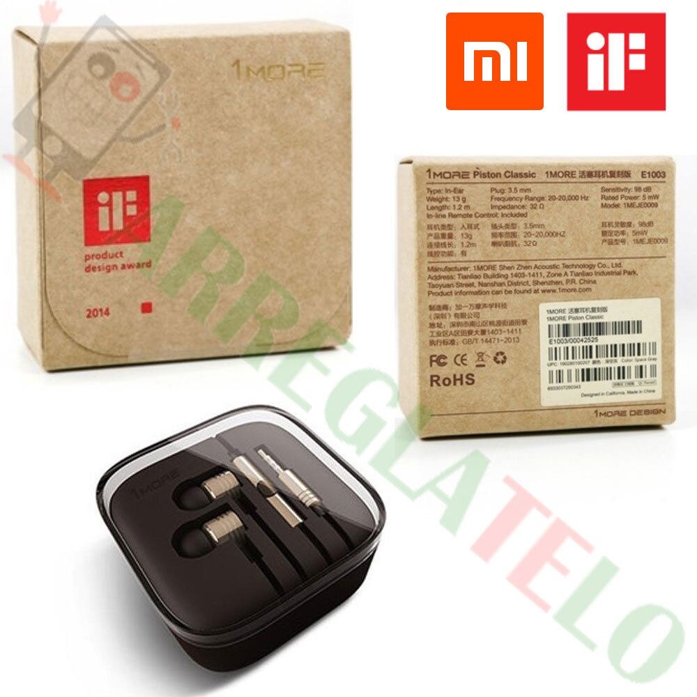 Auriculares Original Originales Xiaomi Piston Pistons 2 con microfono color Rosa
