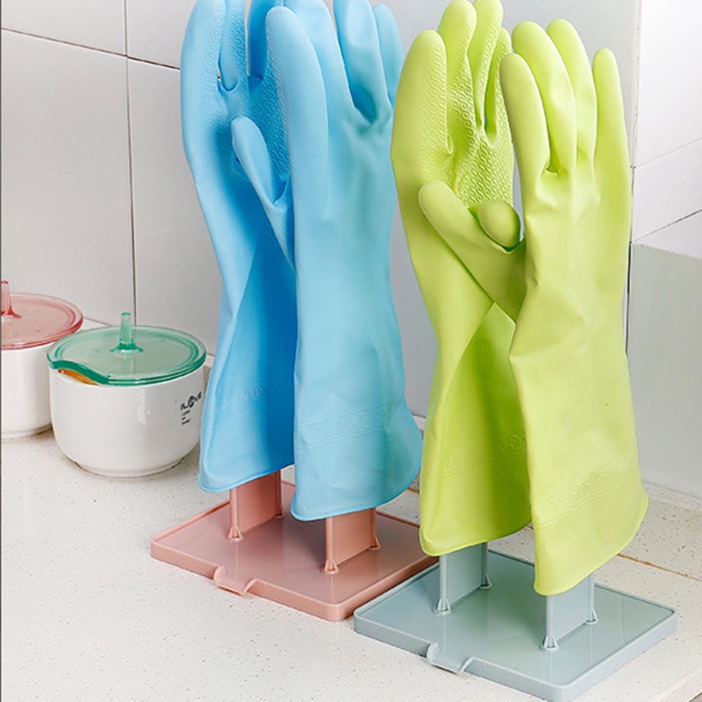 Plastic Household Gloves, Drying Rack, Removable R... – Grandado
