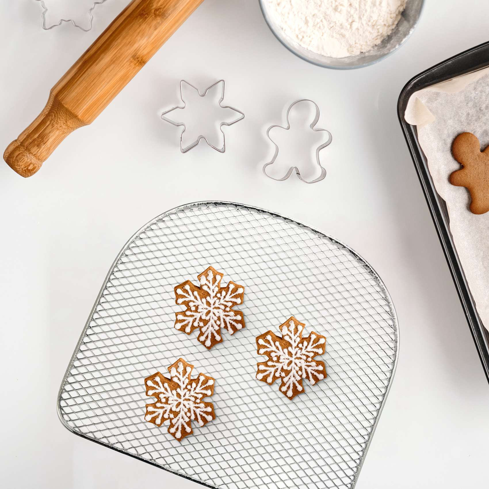 Dehydratorrek voor luchtfriteuse-oven, 6 Quart luchtfriteuse-accessoires, gedehydrateerd fruit en vlees, luchtrek, uitdrogingsbak 3-delig