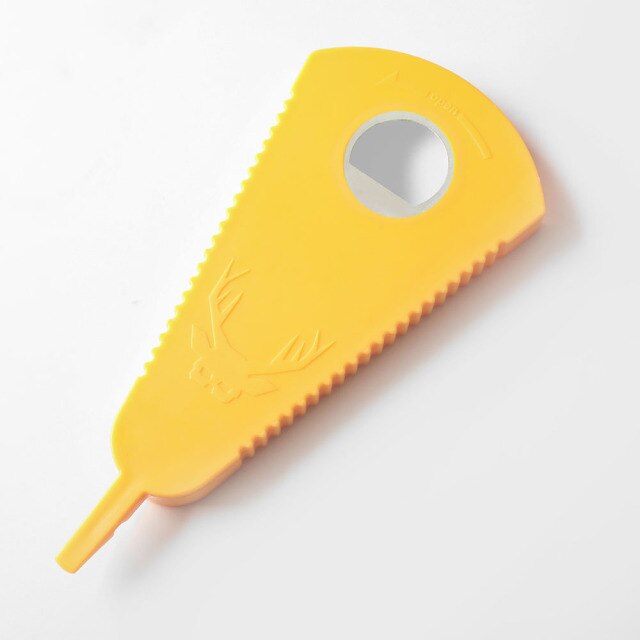 1Pc Thuis Koken Gereedschap Multifunctionele Kan Flesopener Cap Snelle Deksel Opener Roterende Flesopener Keuken Gadgets: Yellow