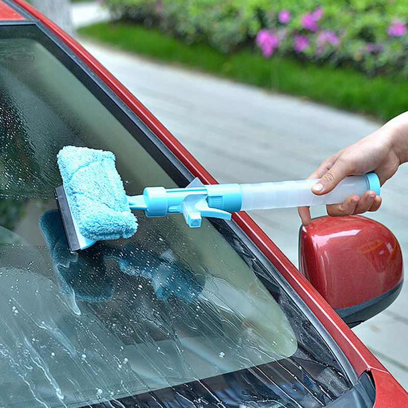 Water Brush Window Glass Cleaner Double-sided Multifunction Spray Wiper Washing Brush For Easy Operation Temperament