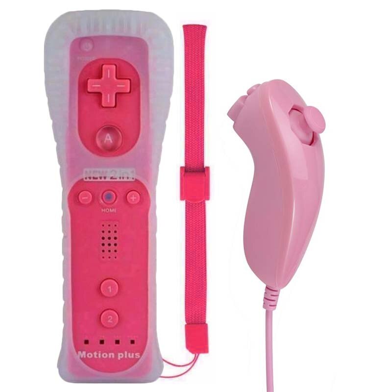Voor Nintend Wii 2 In 1 Remote Gamepad Controller Ingebouwde Motion Plus Bluetooth Draadloze Afstandbediening Voor Wii nunchuck Joypad: 05