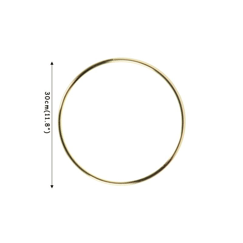 10-40cm Holz & Eisen goldene Kranz garland Hochzeit dekoration Baby dusche Floral kranz Braut hoop Home garten party blume decor: iron hoop 30cm