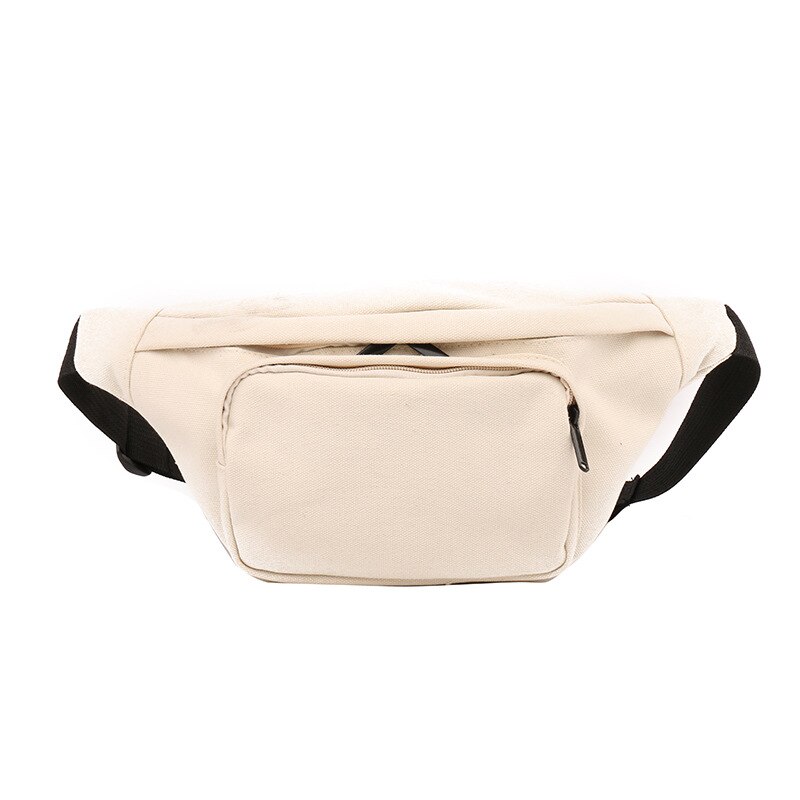 Excelsior saco da cintura das mulheres 2020 novo designer de lona fanny pacote moda viagem dinheiro telefone peito saco de banana feminino bum cinto sacos: White