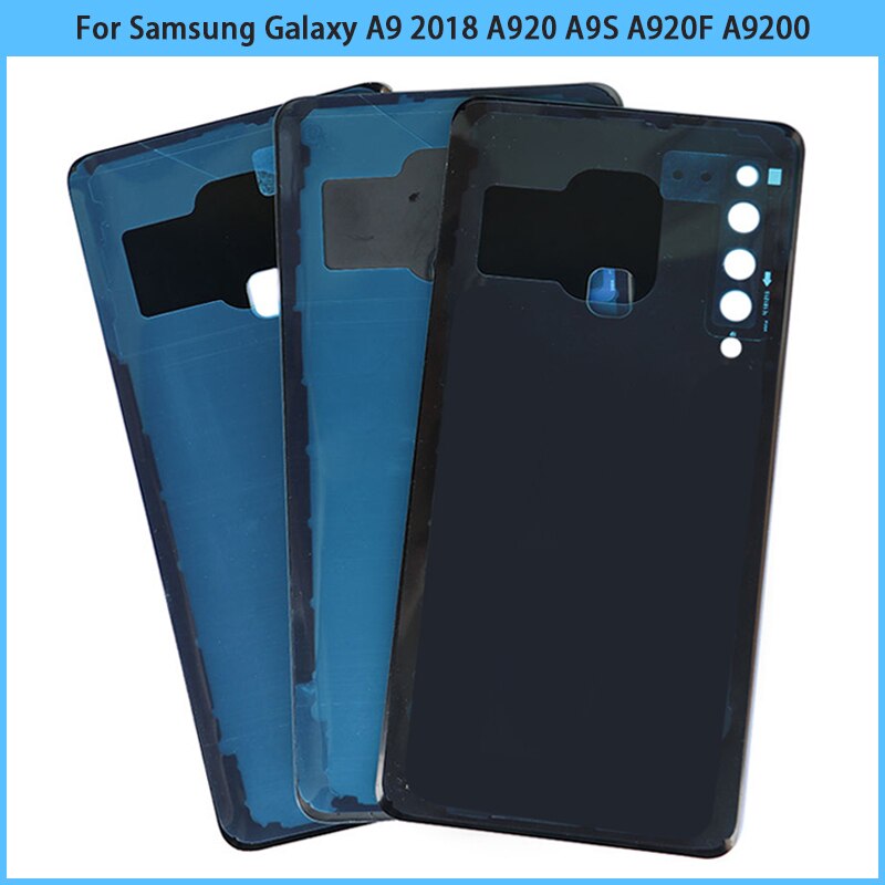 A920 Battery Cover For SAMSUNG Galaxy A9 Back Cover Rear Glass Housing Case With Camera Lens Frame