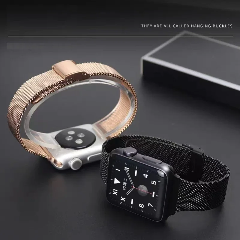 Slanke metalen horlogeband voor Apple Watch 10 42 mm 46 mm 9 8 7 41 mm 45 mm 6 5 4 SE 40 mm 44 mm Milanese polsband voor Iwatch Ultra 49 mm