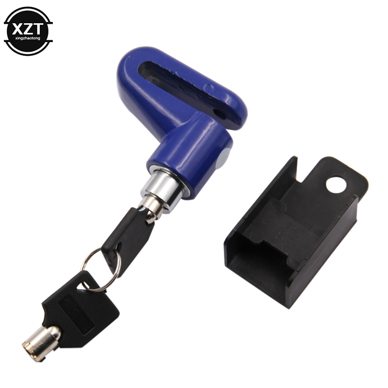 Blocco moto Scooter Antifurto Blocco freno a disco Motore Bicicletta Antifurto Ruota Blocco freno a disco Protezione di sicurezza: Blu