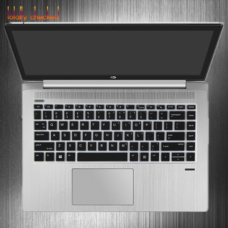 Laptop tangentbord skyddande tangentbordsskydd 13 14 tum för hp probook 440 430 640 g4 g5 notebook pc: Svart