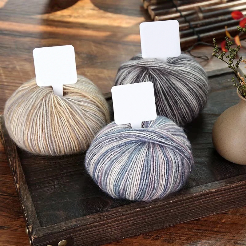 50g/Knäuel Häkeln Stricken Gekämmte Baumwolle Farbverlauf Garn Weiche Milch Wolle Garn Für Schal Pullover Hut Kleidung DIY hand Faden