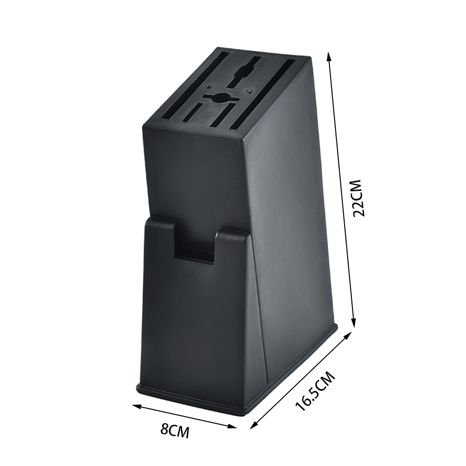 Porte-couteau de cuisine, bloc de rangement , étagère de vidange, présentoir de couteaux de Chef, noir