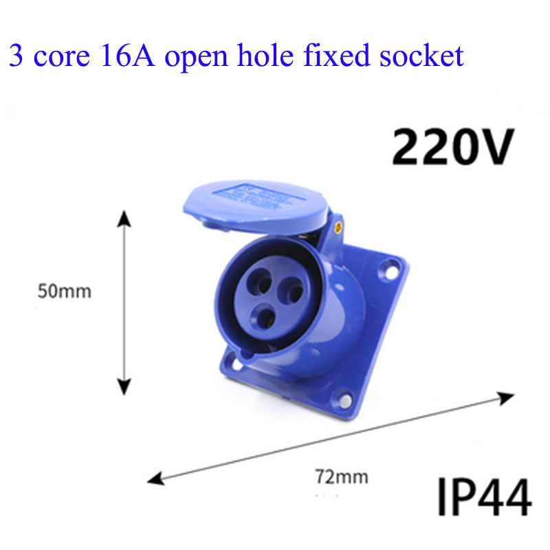 16A Lndustrial Plug Waterproof Explosion-proof Aviation Plug Docking Socket Connector Three-phase Electric 3-core 4-core 5-hole: Lavender