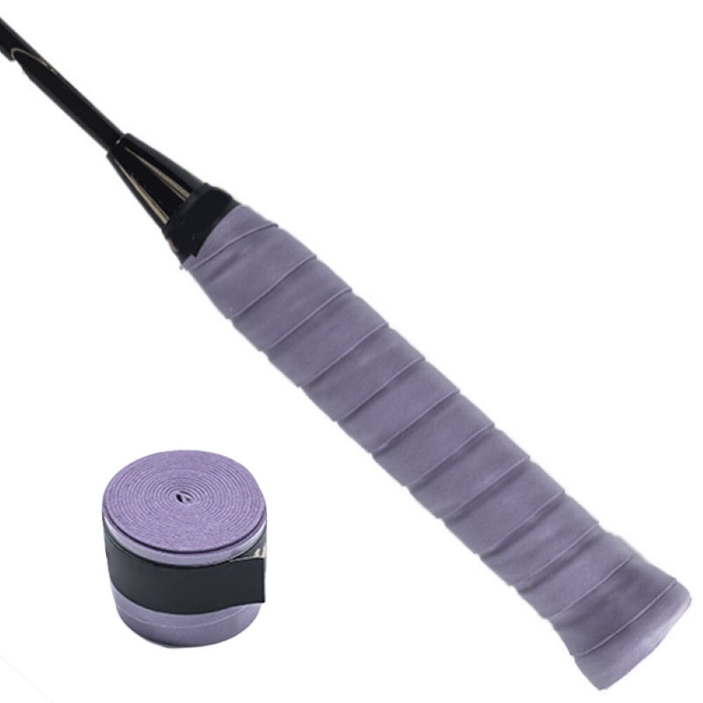 1 pc raquete de tênis overgrips anti-skid suor fita absorvido envolve badminton raquete sobre aderência pesca skidproof suor banda aperto: ROXO