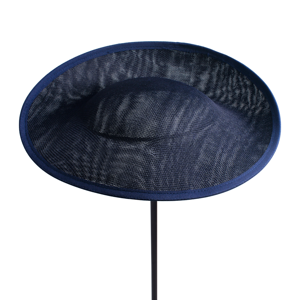 Tocado grande DIY de 30CM para mujer, tocado para de té y cóctel, boda, Kentucky Derby, sombrero para el pelo para iglesia: XXS / Azul marino