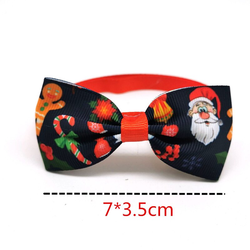 50/100 stk kjæledyr hund juletilbehør snømann sløyfer jul små mellom hund glipper stell sløyfe kjæledyr rekvisita