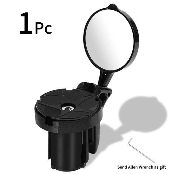 Fiets Achteruitkijkspiegel Racefiets Stuur Spiegel 360 Graden Draaibare Bike Accessoires Veilig Fietsen Stuur Achteruitkijkspiegel: 1 PCS Rearview