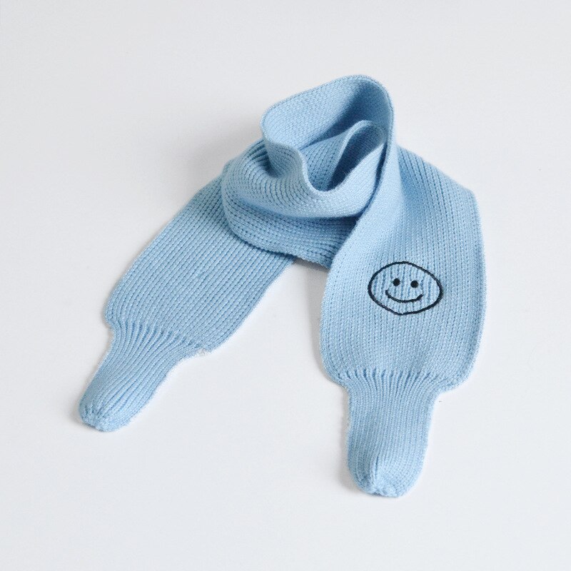 Strikket baby vinter tørklæde varmt ansigt hagesmæk dreng piger voksen efterår vinter neon farve børn vinter slik farve strik tørklæde