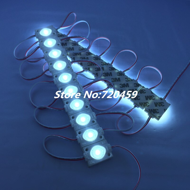 40 stks Super heldere DC12V led module 3030 SMD 1.5 W met bolle lens led modul licht voor bewegwijzering reclame