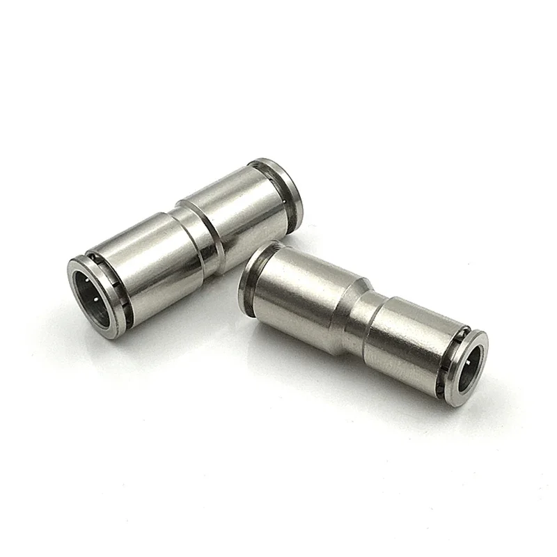 PU PG Brass Metal Pneumatic Quick Coupling Straight Through 4 6 8 10 12MM Air Compressor Hose High Pressure Connector