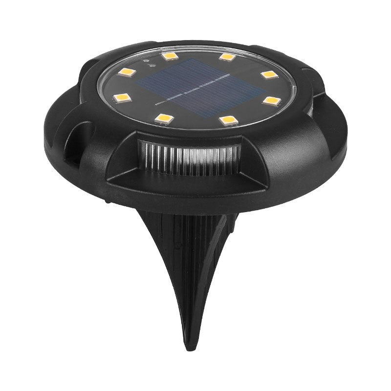 Solar Tuinverlichting 8 + 4 Led Solar Grond Lichten Waterdichte Licht Ondergrondse Sensing Landschap Verlichting Voor Gazon Pathway Lamp