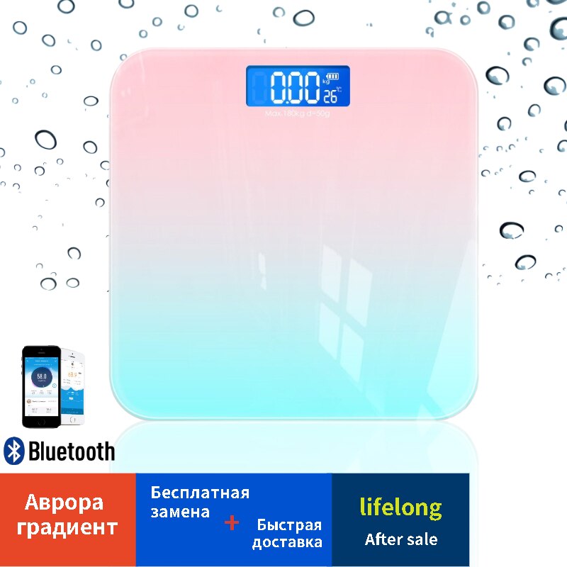 Digital Weight Scale Smart Platform Scale Bluetooth Mobile Phone Interconnection Bathroom Kitchen Body Fat Scale Non-Xiaomi