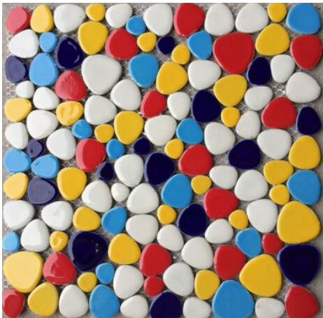 30 x 30cm diy mosaiikki askartelu vyö mosaiikki posliini mosaiikki laatat mikro keramiikka epäsäännöllinen muoto ultraohut keramiikka: Ruskea