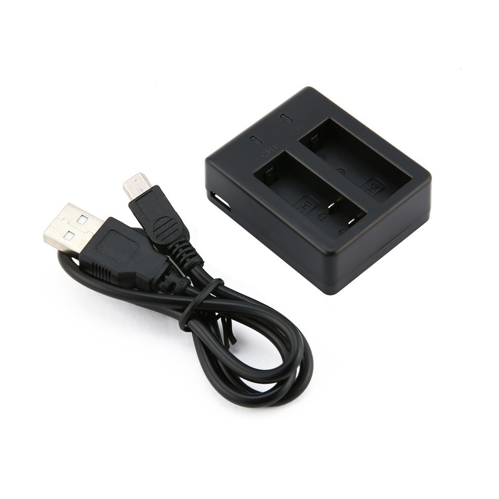 Voor Sjcam Camera Accessoires Batterij Dual Charger Voor SJ4000 SJ4000 Wifi SJ4000 + SJ5000 Wifi SJ5000 + Plus M10 Met usb Kabel