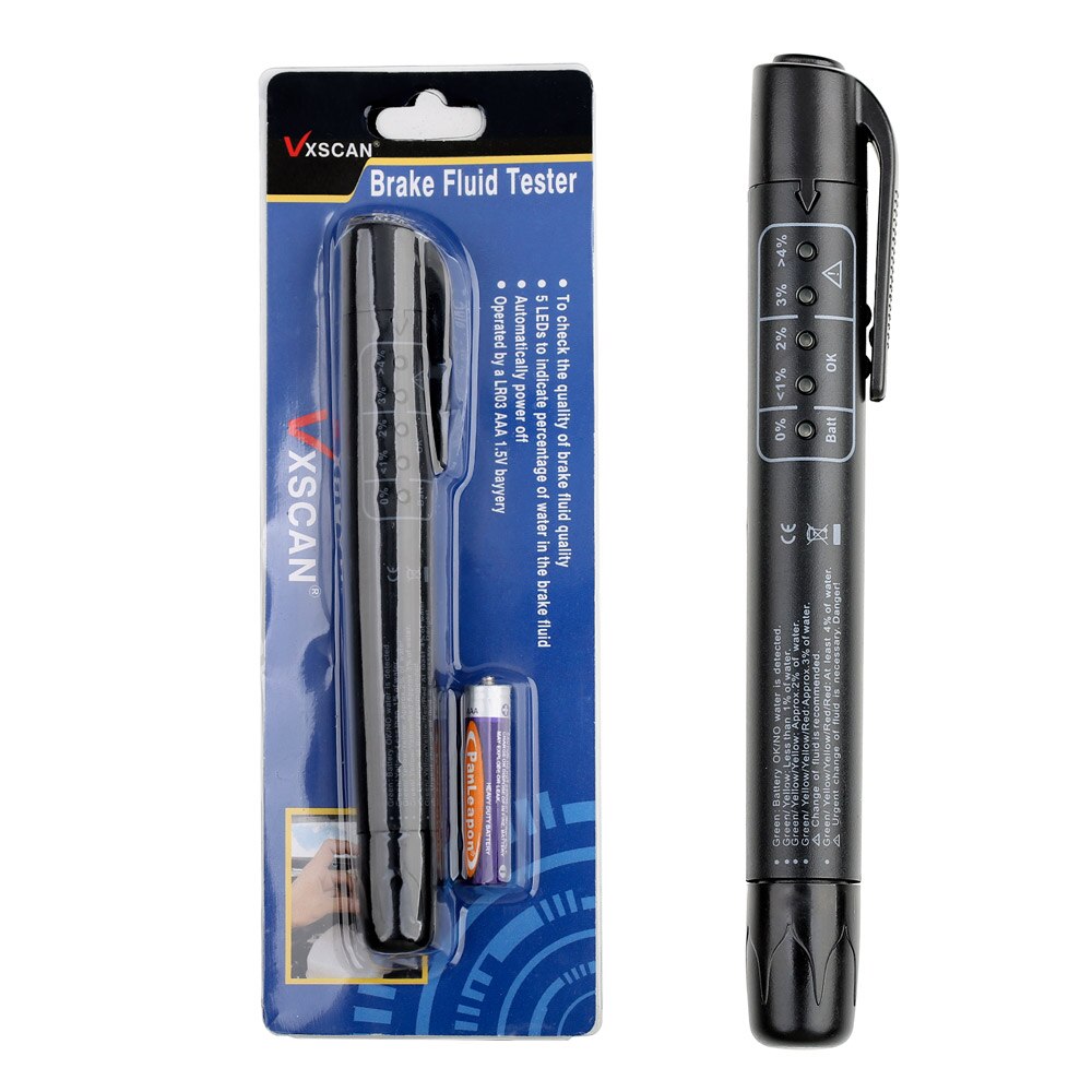 Brake Fluid Tester 5 LED Car Vehicle Auto Automotive Testing Tool
