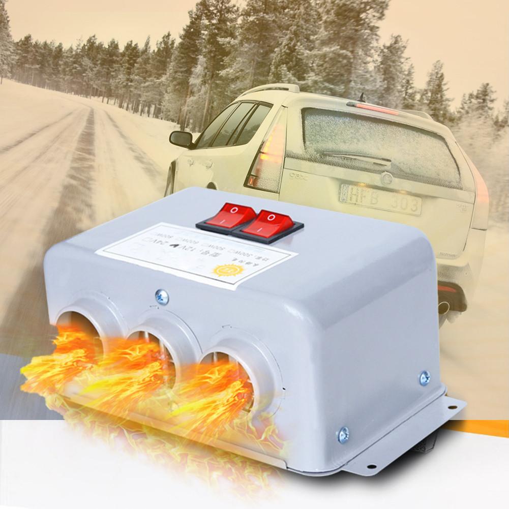 Souffleur d'air pour déglaçage intérieur | Verre de voiture haute puissance 500W/800W, moteur de chauffage du brouillard 12V/24V