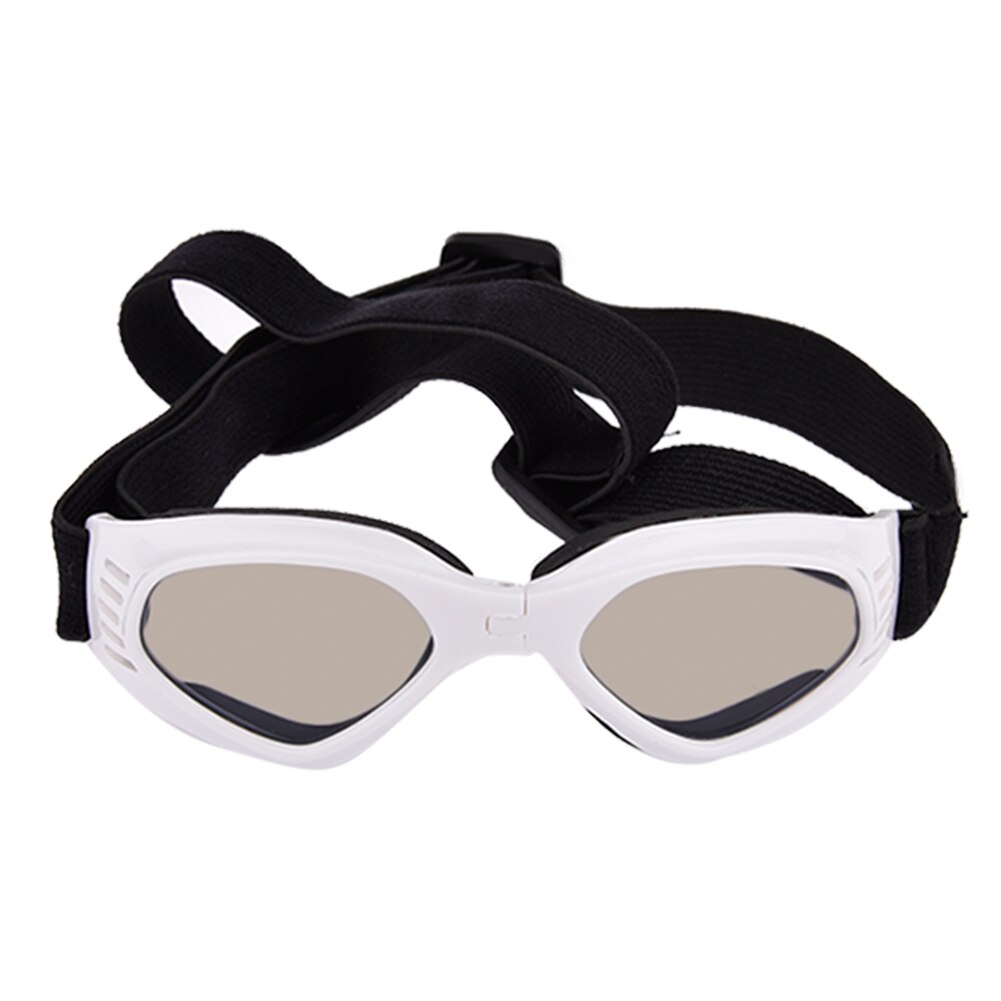 6 farben Nette Haustier Hund Sonnenbrille Sonnenbrille Haustier Katze Brille Auge Tragen Welpen Augenschutz Hundesalon Zubehör Pet dekoration: WHITE
