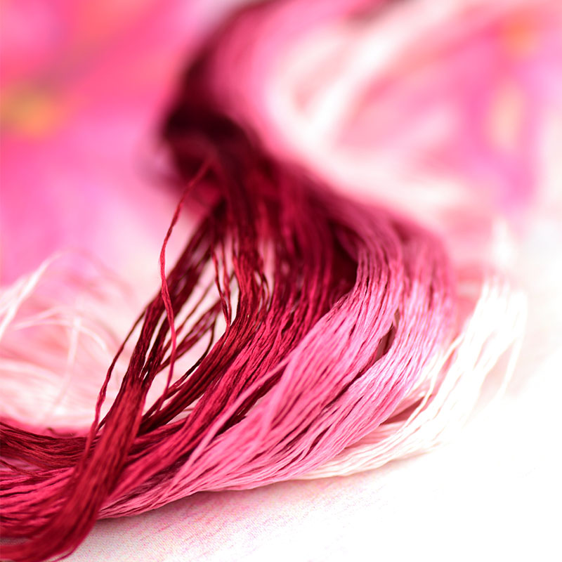 1pcs 100% silk thread hand embroidery embroider cross stitch 400m silk embroidery thread rose hermosa/pink/8 pure colors