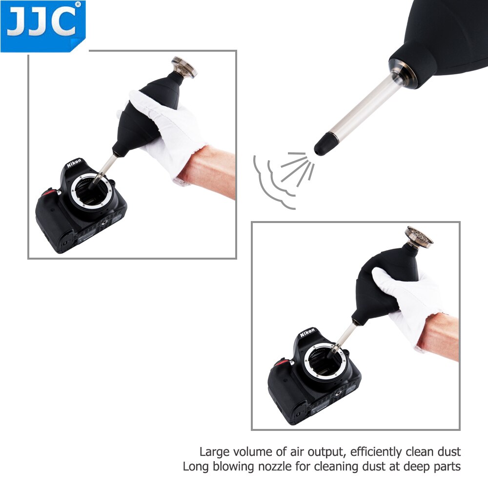 JJC Camera Lens Dust Blower Single-way Cleaner Dust-free Air Blower for Ricoh GRIII GR3 Canon EOS M200 EOS M6 Mark II Sony A7R4